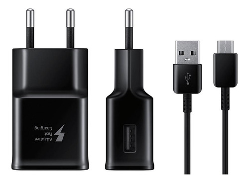 Carregador Adaptador Turbo + Cabo Usb Tipo C S8 S9 Note 8 A8