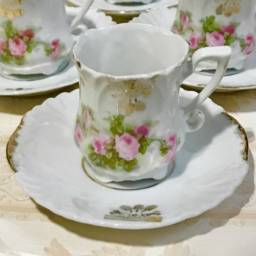 Antiguas Tazas De Porcelana Francesa