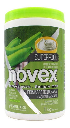 Mascarilla Biomasa De Banana Novex Reparación Profunda 1k