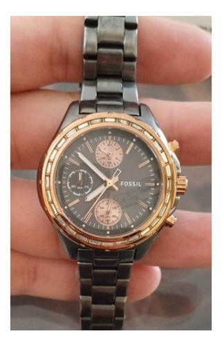 Reloj Fossil Mujer Ch2825 Cronografo Acero Inoxidable Usado (Usado)