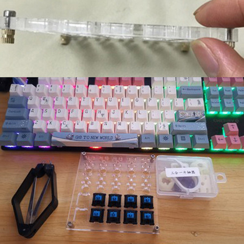 Placa Acrílico P/ Lubrificar Interruptor De Teclado Mecânico