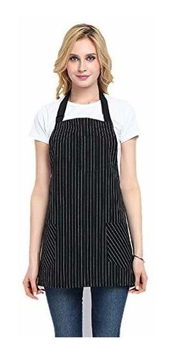 Jyphm Kitchen Apron With S Adjustable Bib Apron For Cooking 