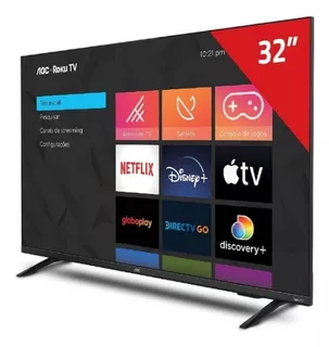 Smart Tv Led 32'' Aoc 32s5135/77g Hd Roku Tv