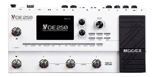 Pedaleira Mooer Ge250 Modulação Amp Multiefeitos P Guitarra