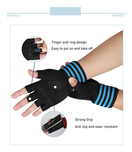 Guantes De Levantamiento De Pesas Para Entrenamiento, Sin De