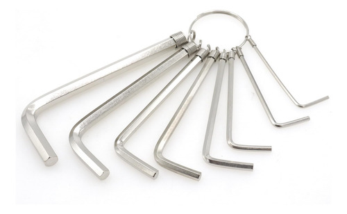 Juego De Llaves Allen Plata Marca X Modelo Y 0.059-0.236 In