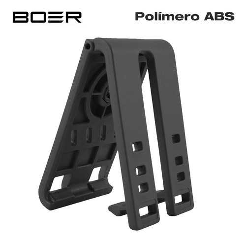 Clip Adaptador Dual Pasacinto Molle Boer Polimero