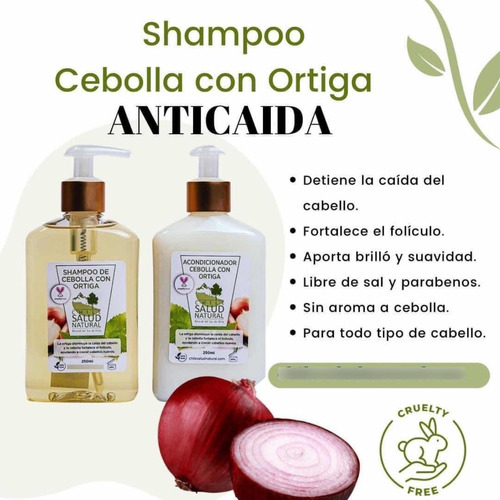 Shampooo Y Acondicionador Cebolla Con Ortiga