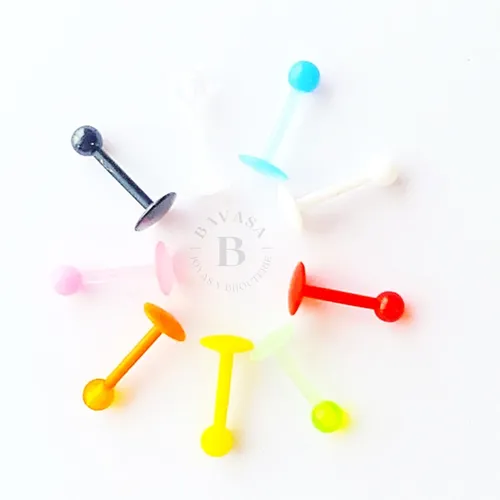 comprar 3 Piercings Apto Estudios Silicona Mentón Hipoalergénicos