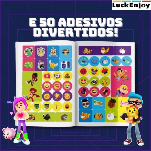 Pkxd Livrão De Atividades E Personagens Para Colorir Com 64 Paginas + 50  Adesivos, Livro Pk Xd Jogo Online Infantil, Pk Xd Para Colorir Culturama