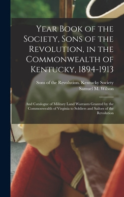 Libro Year Book Of The Society, Sons Of The Revolution, I...