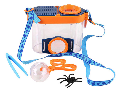 Caja De Inspección De Insectos Con Lupa 2.6x Y 4.5x