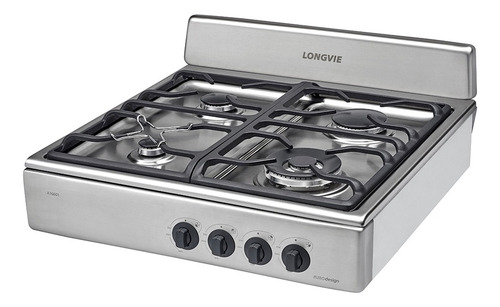 Imagen 2 de 2 de Anafe A Gas Longvie A16601x Inox Encendido Una Mano