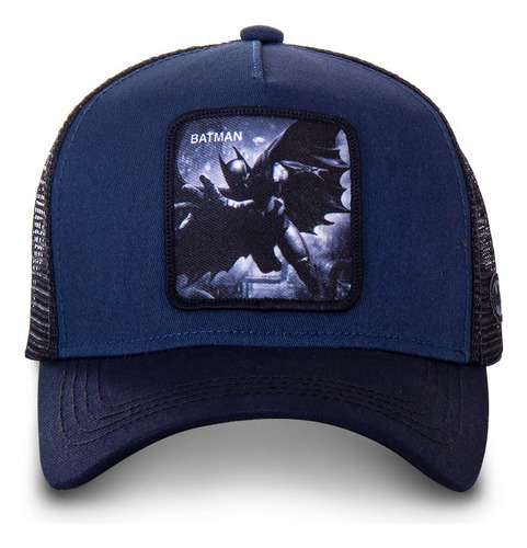 Gorra Capslab Dc Batman Original Azul Oscuro Único Batman