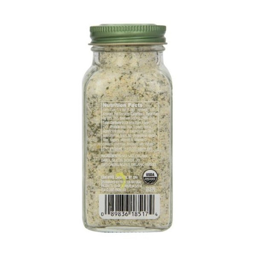 Simplemente Orgánica Sal De Ajo Orgánico Certificado, 4,7 On