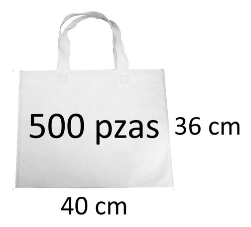 Bolsa Ecologica Con Asas 36x40 Cm 500 Pzs. 