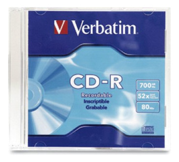 Verbatim Discos Virgenes Para Cd Cd-r 52x 1 Disco (96298)
