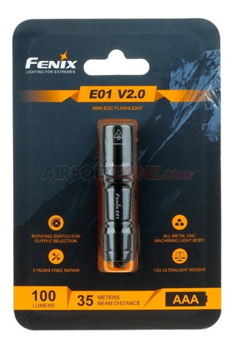 Fenix E01 V2 Linterna 100 Lúmenes A Batería