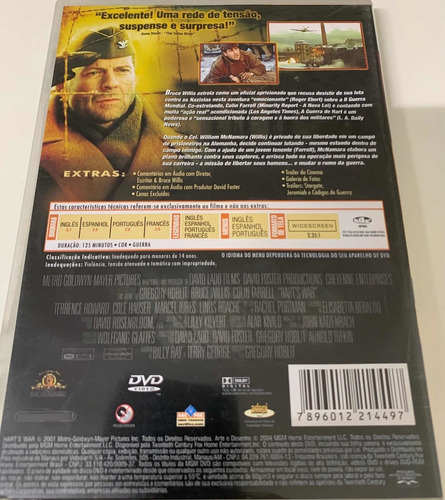 Imagem 2 de 4 de Dvd - Filme - A Guerra De Hart