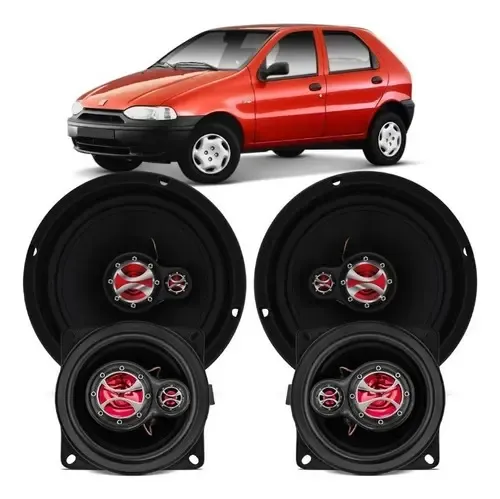 Kit Alto Falante Palio 1996 A 2001 4 E 6 240w Rms - Kf.031