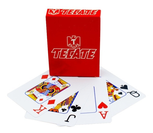 Baraja Poker Cerveza Tecate: 100% Plástica