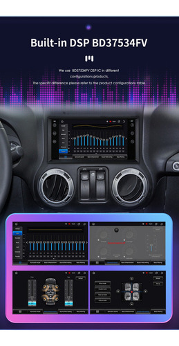 Zk Estéreo De Pantalla Android 13 Para Jeep Wrangler