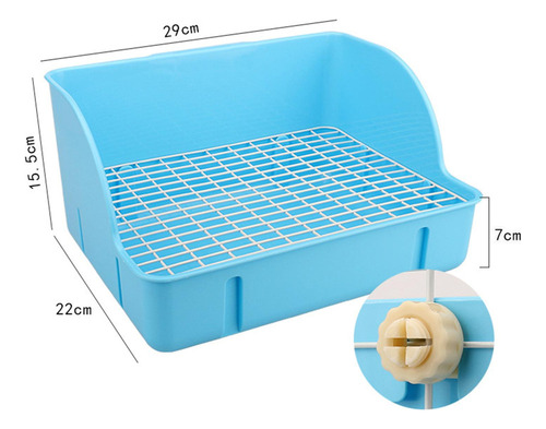 Caja De Arena Para Conejos, Inodoro, Orinal, Lecho Esquinero