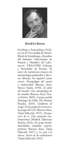 Imagen 3 de 3 de Experiencias Del Dolor (david Le Breton)