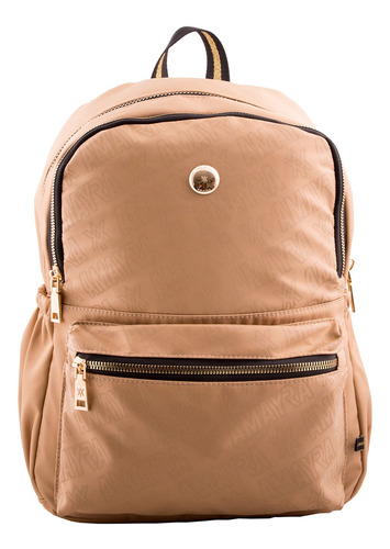 Imagen 7 de 10 de Mochila Urbana Amayra Mujer Dama Simil Cuero Grande 4 Pp
