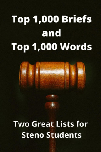 Libro: Top 1,000 Briefs And Top 1,000 Words: Two Invaluable