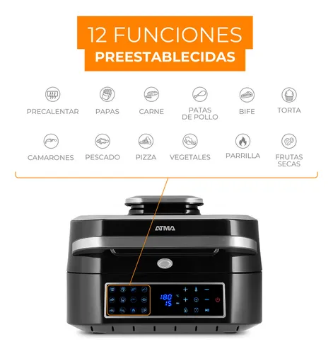 Freidora De Aire Grill Atma Fr901dp 6.3l Digital 1600w