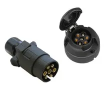 Comprar Conector Trailer Acoplado Ficha Plastico 7 Vias Macho Hembra