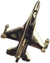 Pin F16 Dorado