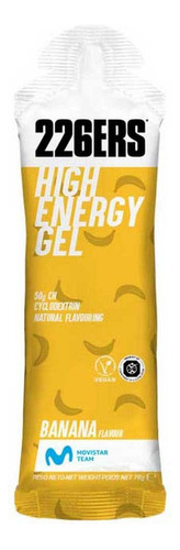 Gel 226ers High Energy 76g (10 Sachês) - Carboidratos 50g Sabor Banana