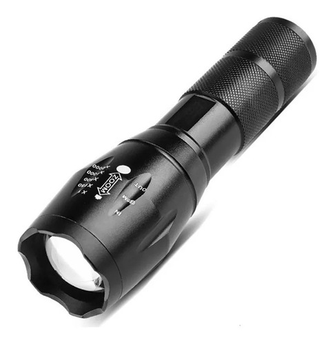 Linterna Led Táctica Militar A100 Cree Xm-l L2 Bateria 18650