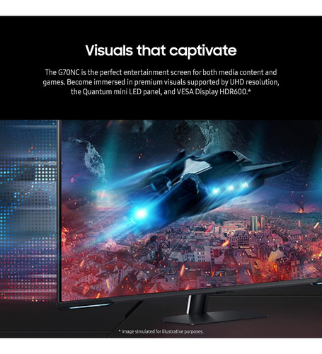 Monitor Samsung 43 Odyssey Neo G7 Series 4k Uhd Smart Gamin
