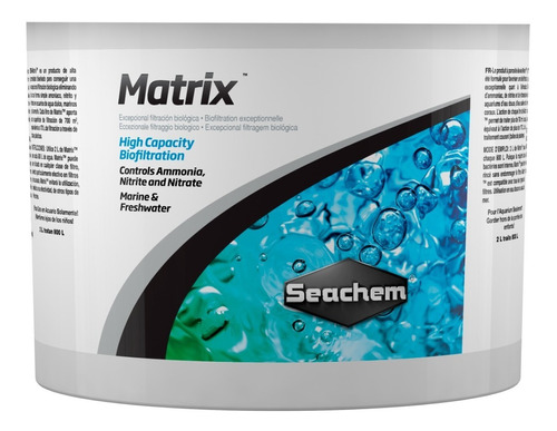 Matrix 250ml Seachem Soporte Filtro Biológico Acuario