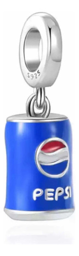 Charm Colgante Lata Pepsi Plata 925