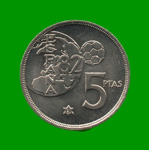 Moneda De España 5 Pesetas Conmemorativa, Año 1980, Nueva.-