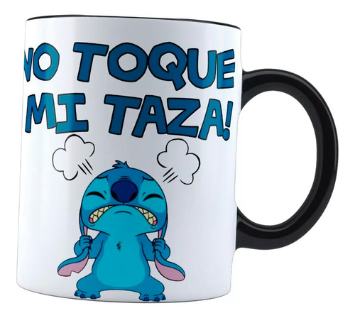 Taza Mágica Stitch No Toques Mi Taza