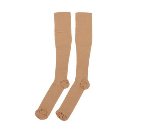 Un Par Medias Para Varices Pantys De Compresion /color Beige