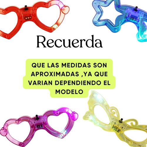 50 Lentes Luminosos Luz Led Batucada Fiesta Mayoreo