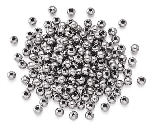 Megapet 1000 Piezas 4mm Cuentas Espaciadoras De Metal R...