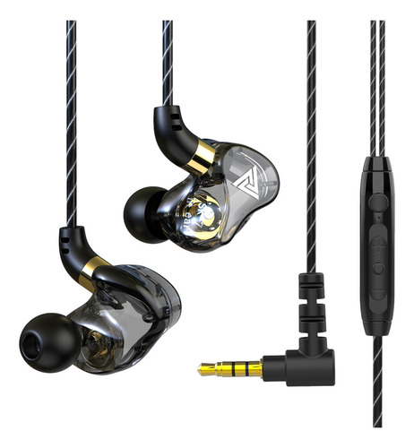 Audífonos Qkz Sk7 Con Cable De 3.5mm Y Superbajos