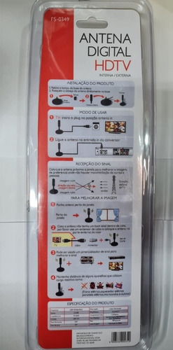 Imagen 2 de 2 de Antena Digital Para Tv Hdtv