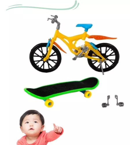 Kit Bicicleta + Skate De Dedo Com 5 Acessórios - Compre Agora