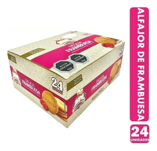 Alfajor Delicia Frambuesa Nutra Bien (caja Con 24 Unidades)