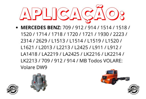 Valvula Proteção 4 Vias Ar (sistema Knorr) Mb 1518/2013/2318