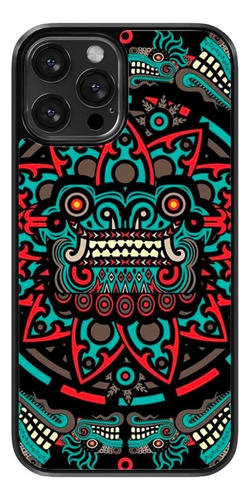 Funda Celular México Azteca Serpiente Emplumada Maya Quetzal Color Negro iPhone 11 Pro Max
