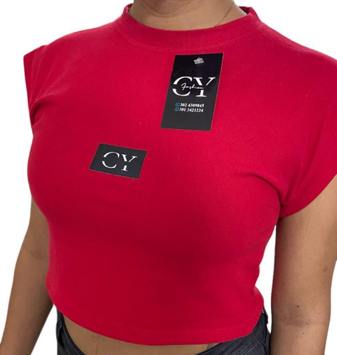 Crop Top Camiseta De Dama Set X3 Unidades